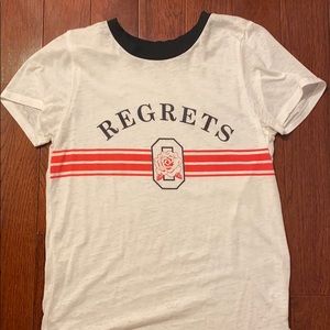 White graphic short sleeve t shirt